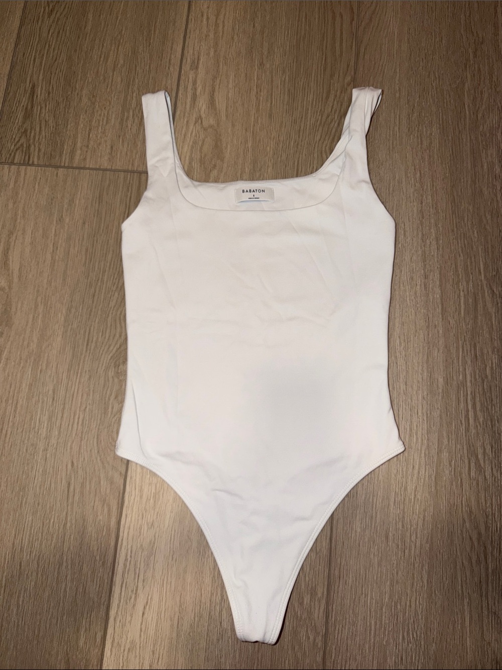 Babaton White One-Piece Bodysuit
